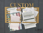 Golf Scorecard Display Custom Name Metal Sign