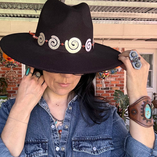 Spiral Goddess Hatband, Spiral Hat Band
