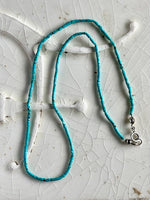 Turquoise seed bead necklace