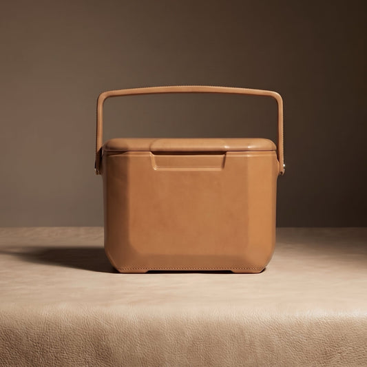 Picnic | Small Leather Cooler with Handle (10Q)