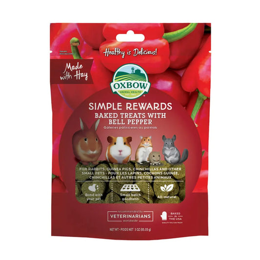 Oxbow Simple Rewards Treats with Bell Pepper 3oz