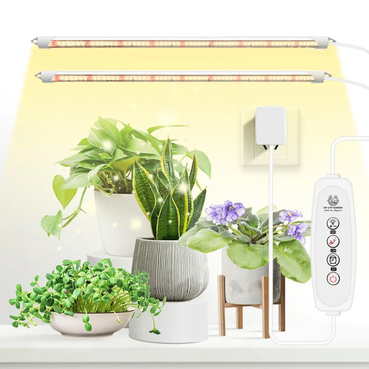 POWER GROW 2ft 4000K Full Spectrum LED Grow Lights 2pk
