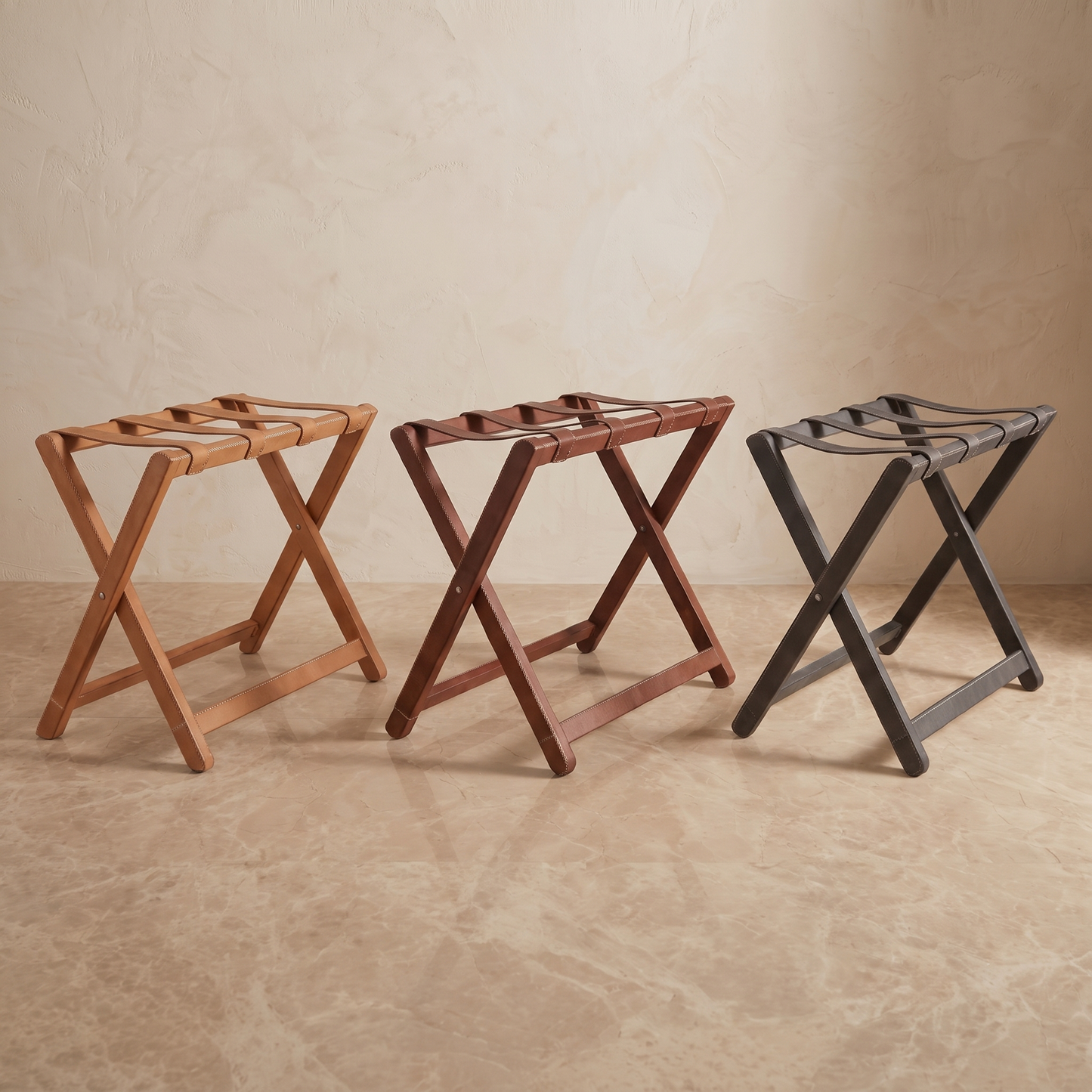 Maleta | Leather Luggage Rack