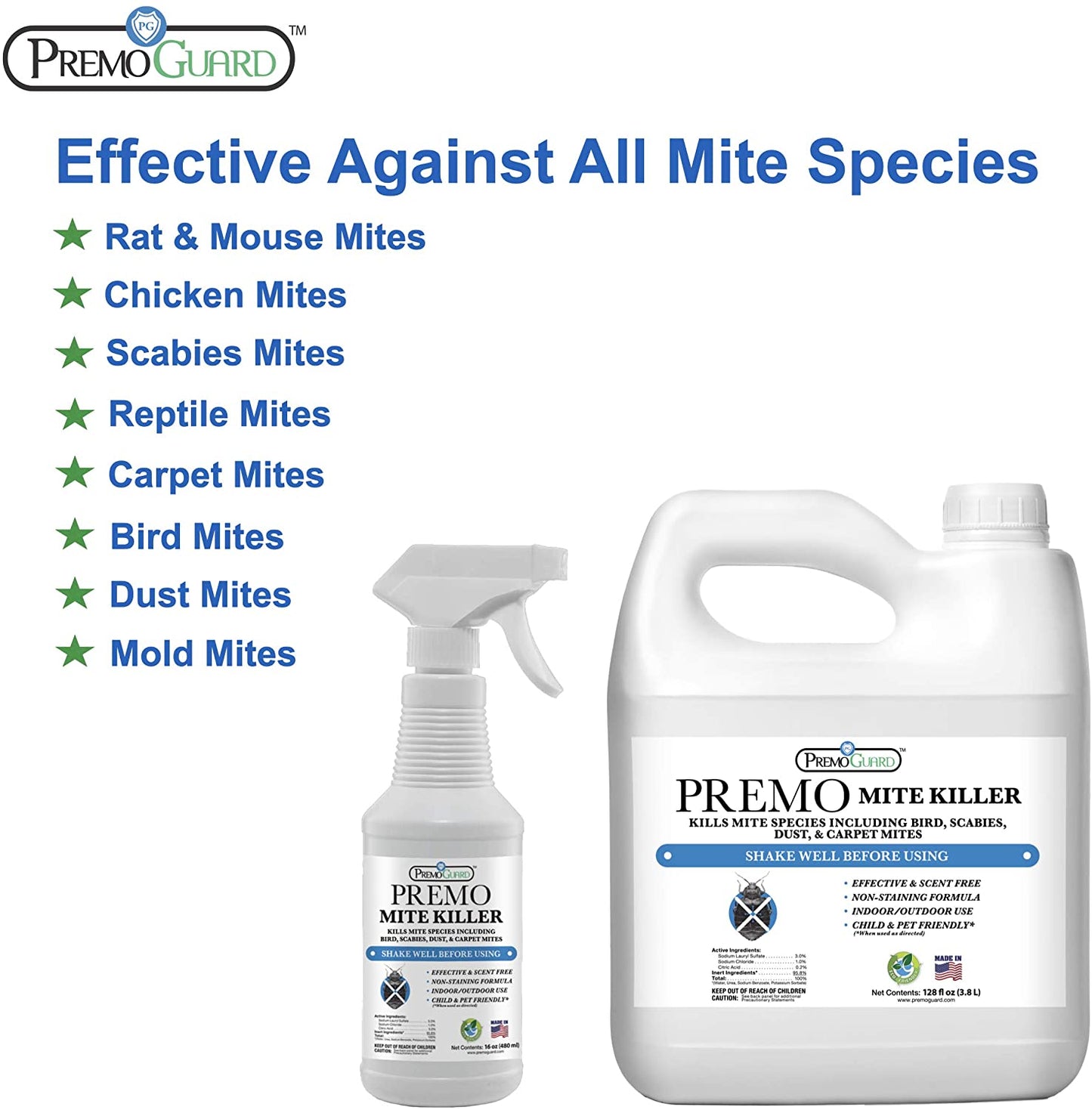 Mite Killer Spray | Natural & Non-Toxic | Premo Guard
