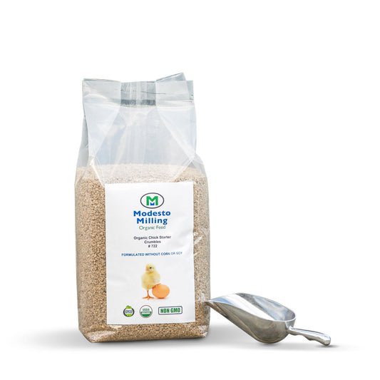 Modesto Milling Non-Corn Non-Soy Chick Starter & Grower Crumbles - Free Shipping