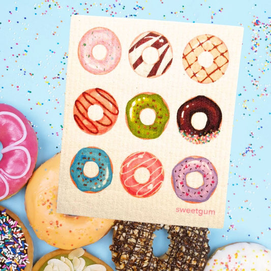 Nine Donuts Swedish dishcloth | Multi-color