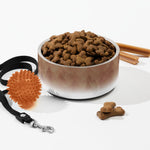 Sebastian & Clementine Brown Swirls Pet Bowl