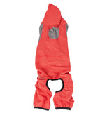 Pet Life ®  Active 'Fur-Breeze' Medium-weight 4-Way-Stretch Full Body Hooded Dog Yoga sweater