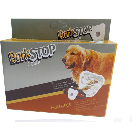 Pet Life ® Anti-Shock Ultrasonic Waterproof Safe Anti-Bark Training Dog Collar