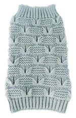 Pet Life ® Butterfly Stitched Heavy Cable Knitted Fashion Turtle Neck Dog Sweater