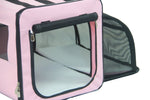 Pet Life ® 'Capacious' Dual-Sided Expandable Spacious Wire Folding Collapsible Lightweight Pet Dog Crate Carrier House