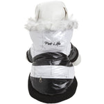 Pet Life ® Fashion Striped 3M Insulated Ultra-Plush Pet Dog Parka Coat w/ Removable Hood