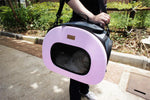 Pet Life ® 'Final Destination' Airline Approved 2-in-1 Tough-Shell Wheeled Collapsible Travel Fashion Pet Dog Carrier Crate