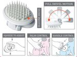Pet Life ® 'Gyrater' Swivel Travel Silicone Massage Grooming Pet Brush