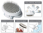 Pet Life ® 'Gyrater' Travel Self-Cleaning Swivel Grooming Pet Pin Brush