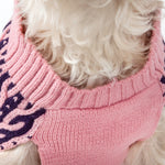 Pet Life ® 'Harmonious' Dual Color Weaved Heavy Cable Knitted Fashion Designer Dog Sweater