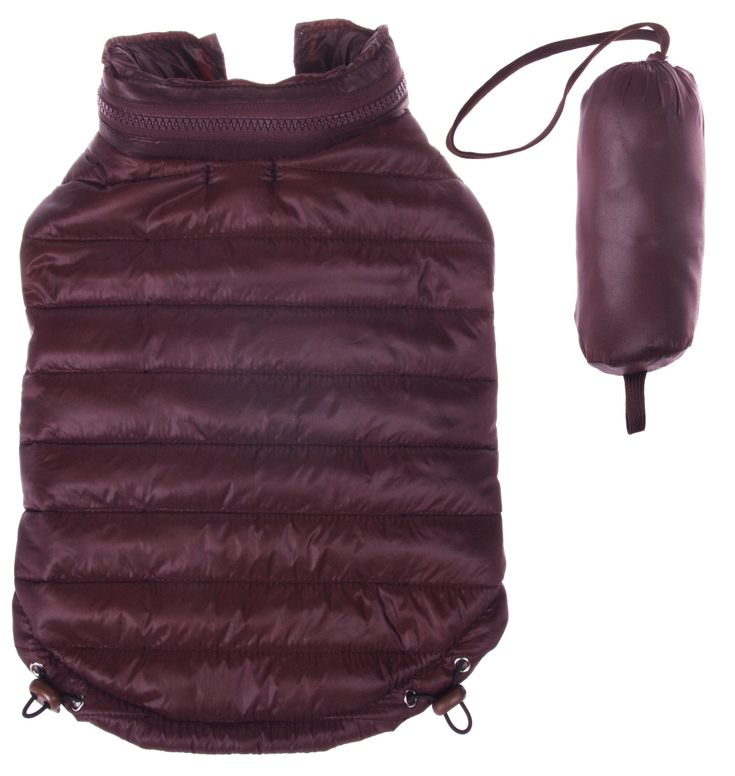 Pet Life ® Lightweight Adjustable and Collapsible 'Sporty Avalanche' Dog Coat w/ Pop-out Zippered Hood
