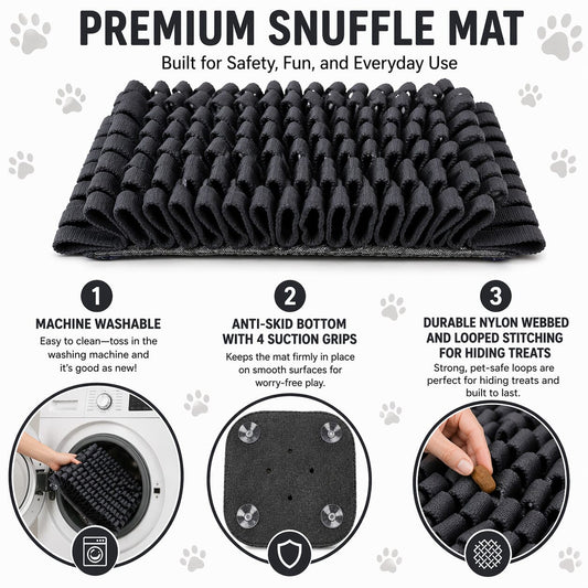 Pet Life ® 'Sniffer Grip' Interactive Anti-Skid Suction Pet Snuffle Mat