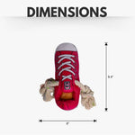 Squeaky Comfort Plush Sneaker Dog Toy – with Treat Compartment, Safe & Durable – Pink