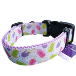 Popsicles Lavender Nylon Dog Collar MD, LG, XL, Leash
