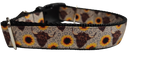 Cows and Sunflowers Western Nylon Dog Collar