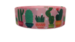 1.5" Wide Potted Cactus Nylon Dog Collar