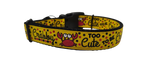 Too Cute To Be Crabby Nylon Dog Collar