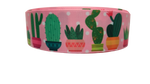 1.5" Wide Potted Cactus Nylon Dog Collar