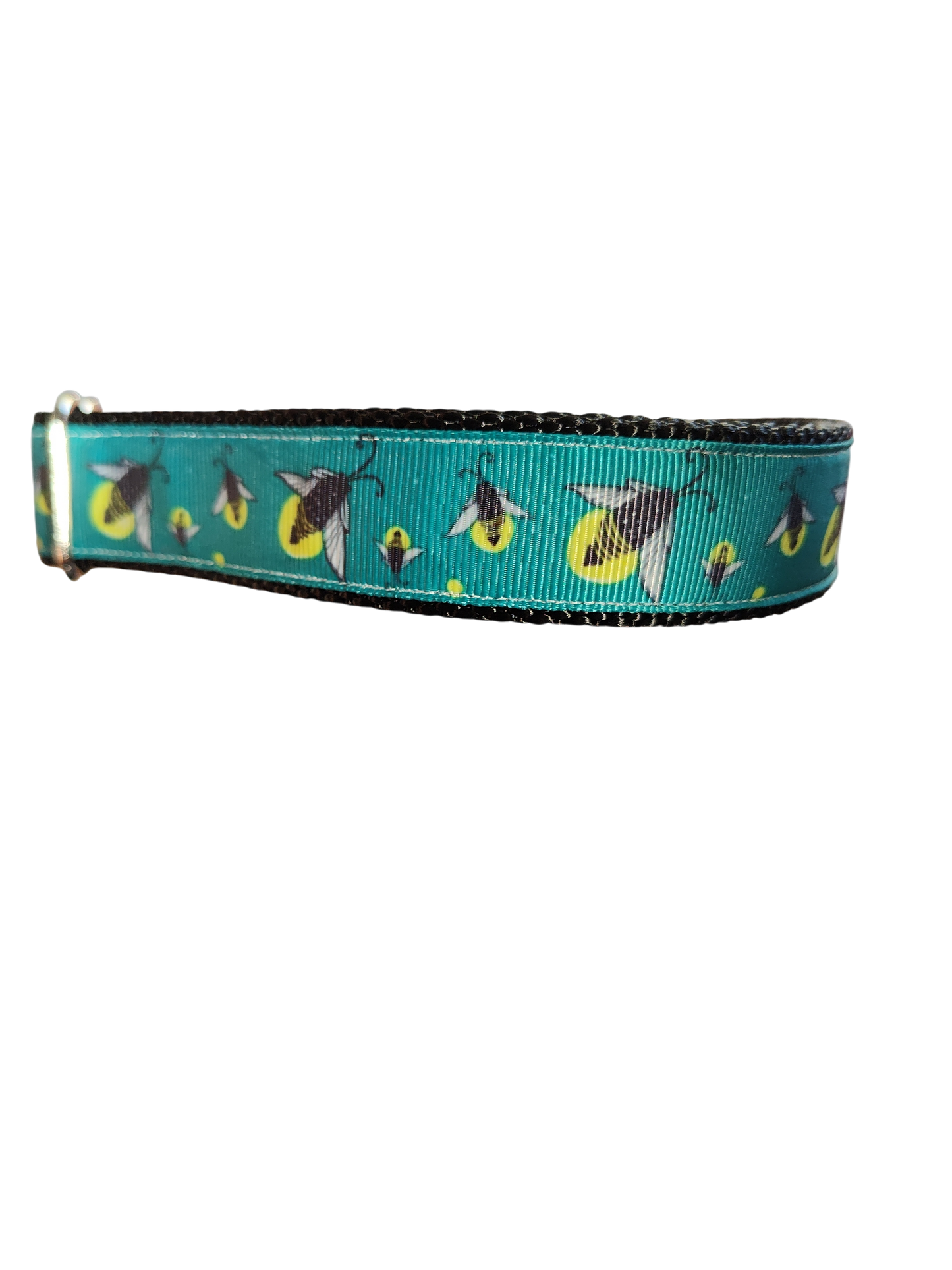 Lightning Bugs Nylon Dog Collar