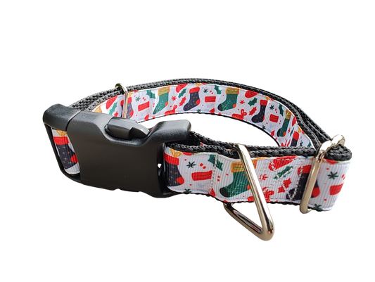 Christmas Stockings Nylon Dog Collar