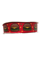 Cheeseburgers Nylon Dog Collar