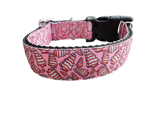 Snack Cake Trees Nylon Dog Collar