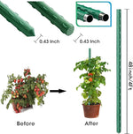 Sturdy Coated Steel Garden Stakes (available in lengths of: 2.5', 3', 4' and 5' - all 7/16" dia.)