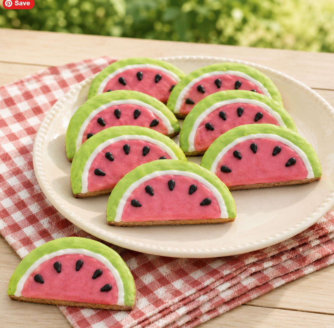 Organic Watermelon Dog Cookies