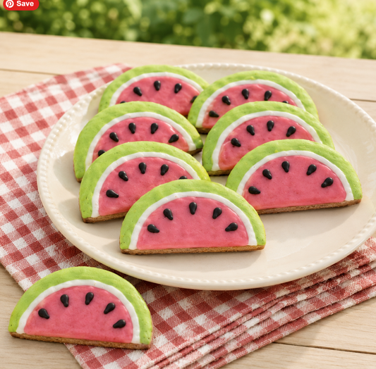 Organic Watermelon Dog Cookies