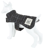 Touchdog ® 2-In-1 Windowpane Plaid Dog Jacket and Matching Reversible Dog Mat