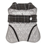 Touchdog ® 2-In-1 Windowpane Plaid Dog Jacket and Matching Reversible Dog Mat