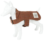 Touchdog ® 2-In-1 Windowpane Plaid Dog Jacket and Matching Reversible Dog Mat