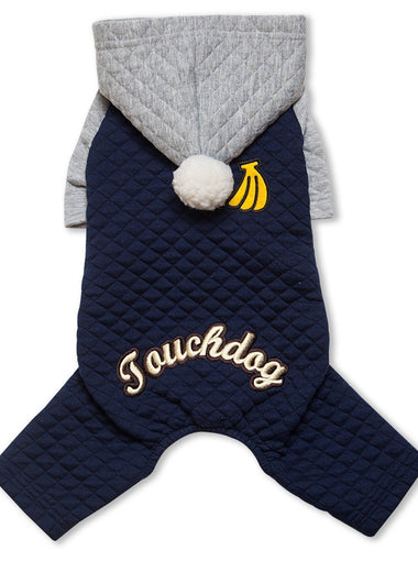 Touchdog ® Designer Quilted Full-Body Hooded Dog Sweater