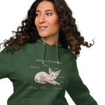 "ANATOMY OF A SPHYNX" WOMEN'S ECO HOODIE