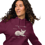 "ANATOMY OF A SPHYNX" WOMEN'S ECO HOODIE