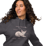 "ANATOMY OF A SPHYNX" WOMEN'S ECO HOODIE