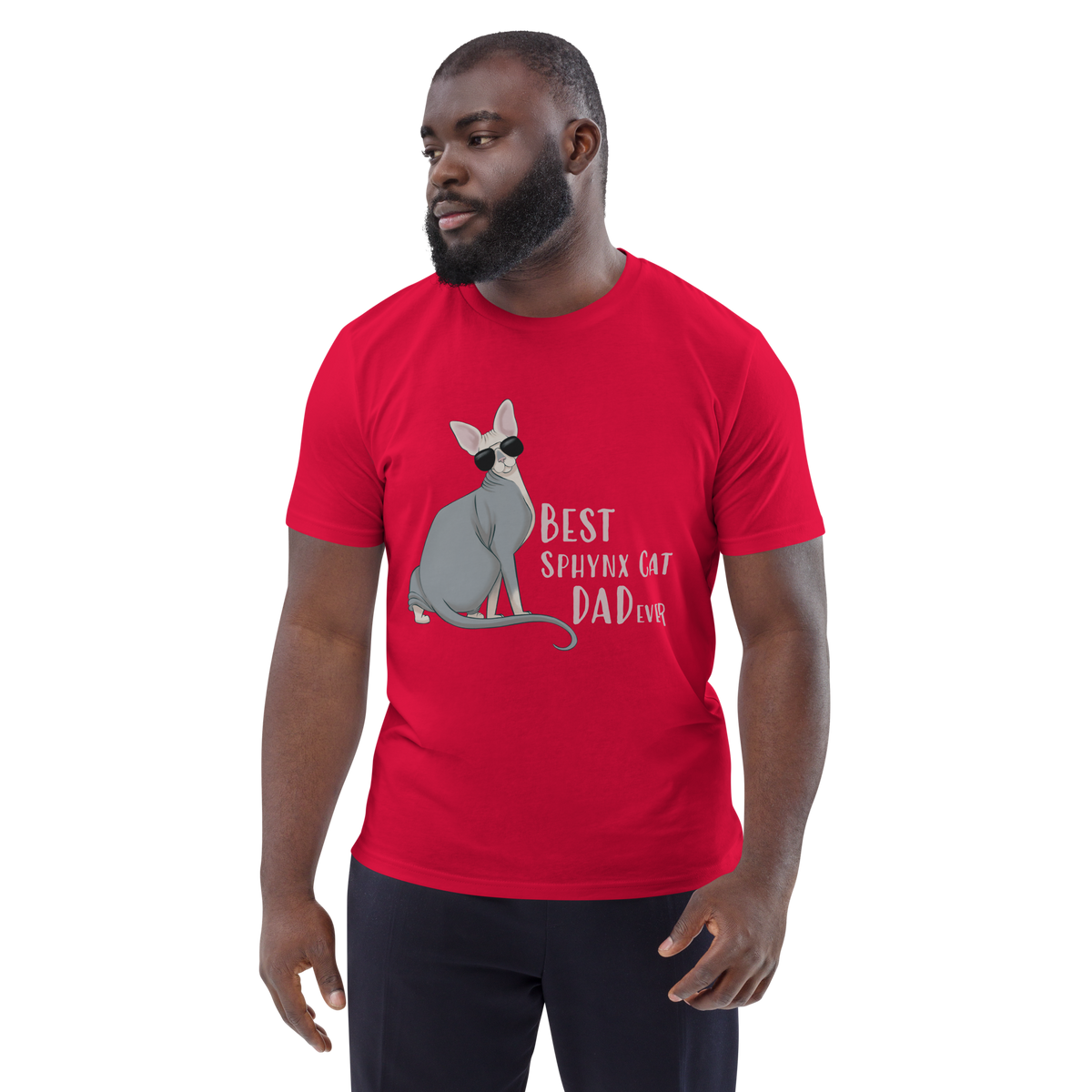 "BEST SPHYNX CAT DAD" UNISEX ECO TEE