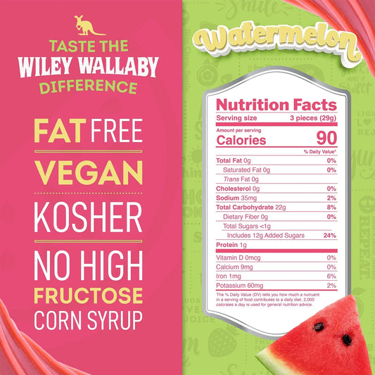 Wiley Wallaby Licorice Watermelon 10oz