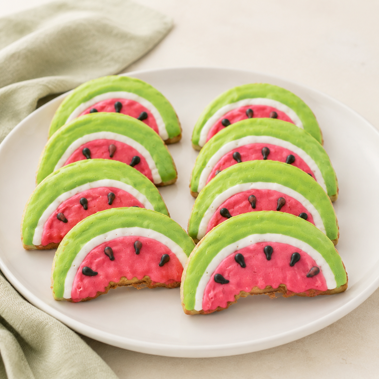 Organic Watermelon Dog Cookies