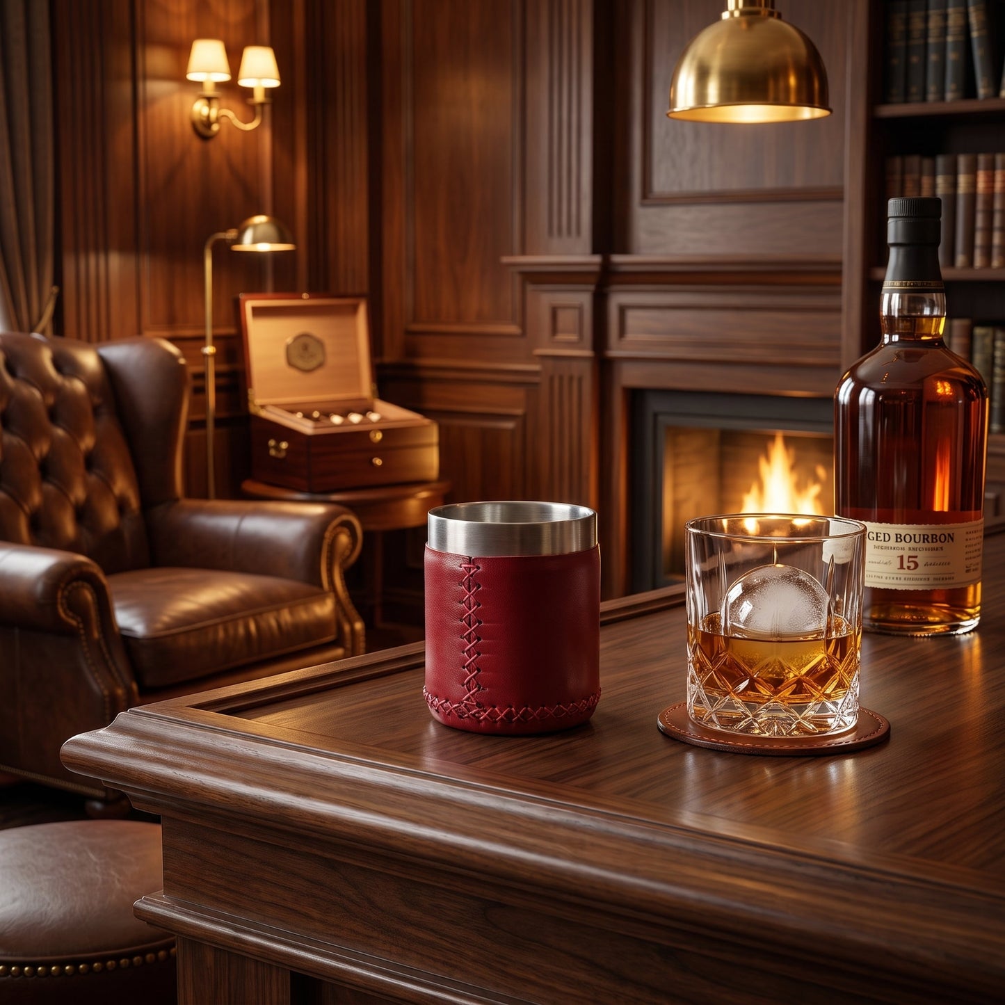 Vasito | 7 oz Leather Whiskey Glass