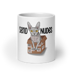 "SEND NUDES" SPHYNX COFFEE MUG